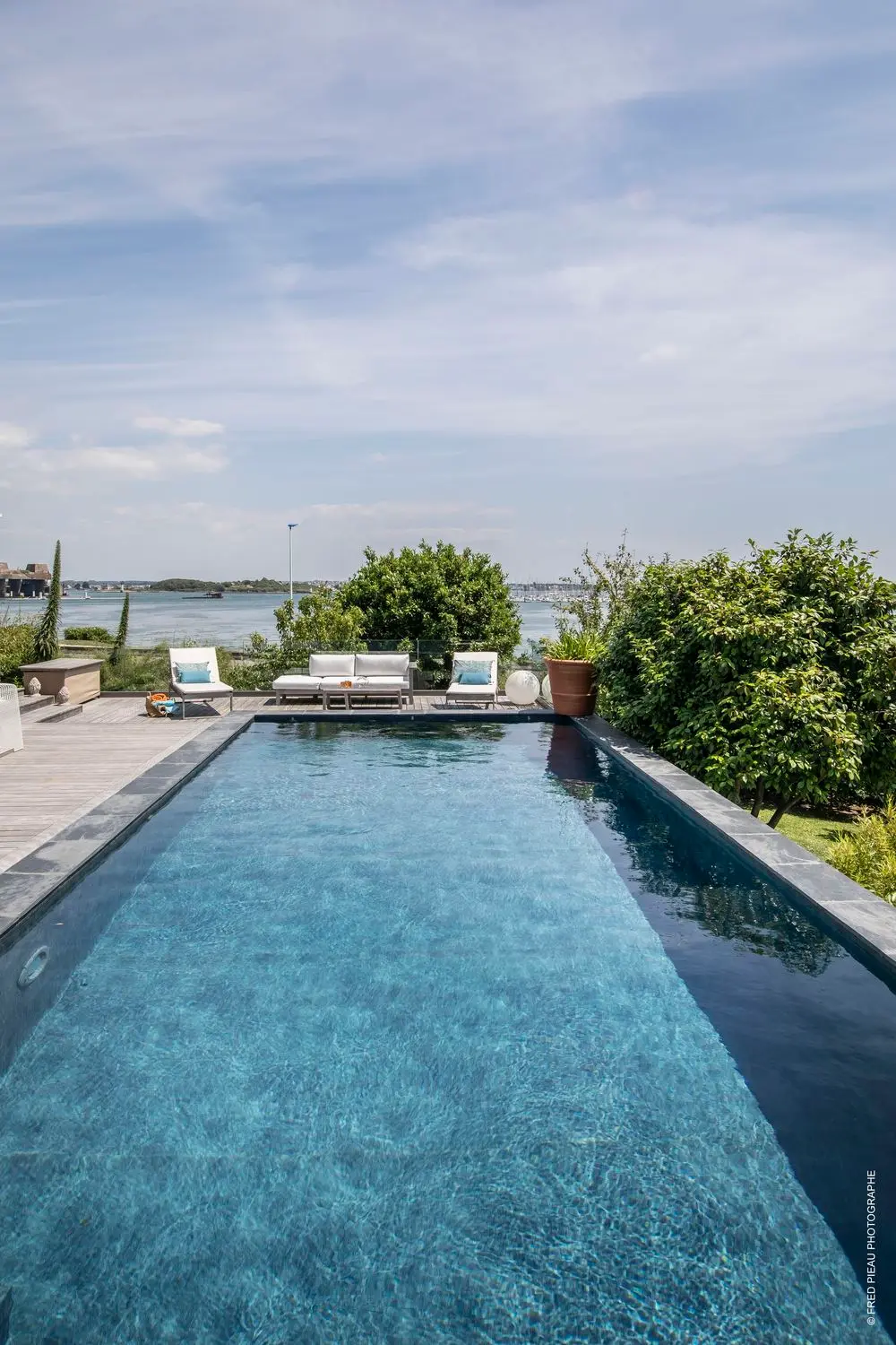 Photo piscine vue mer