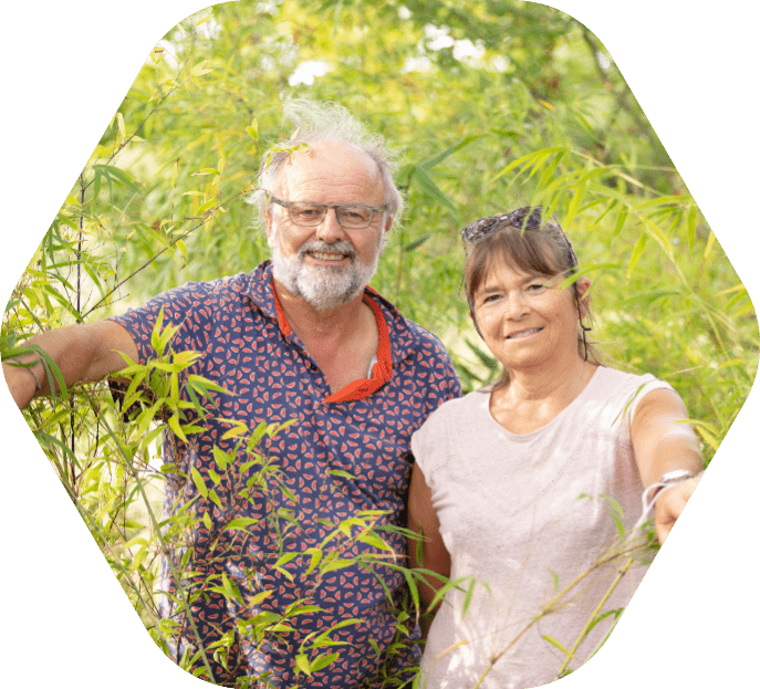 Didier et Annie, propriétaires de Créa'Paysage