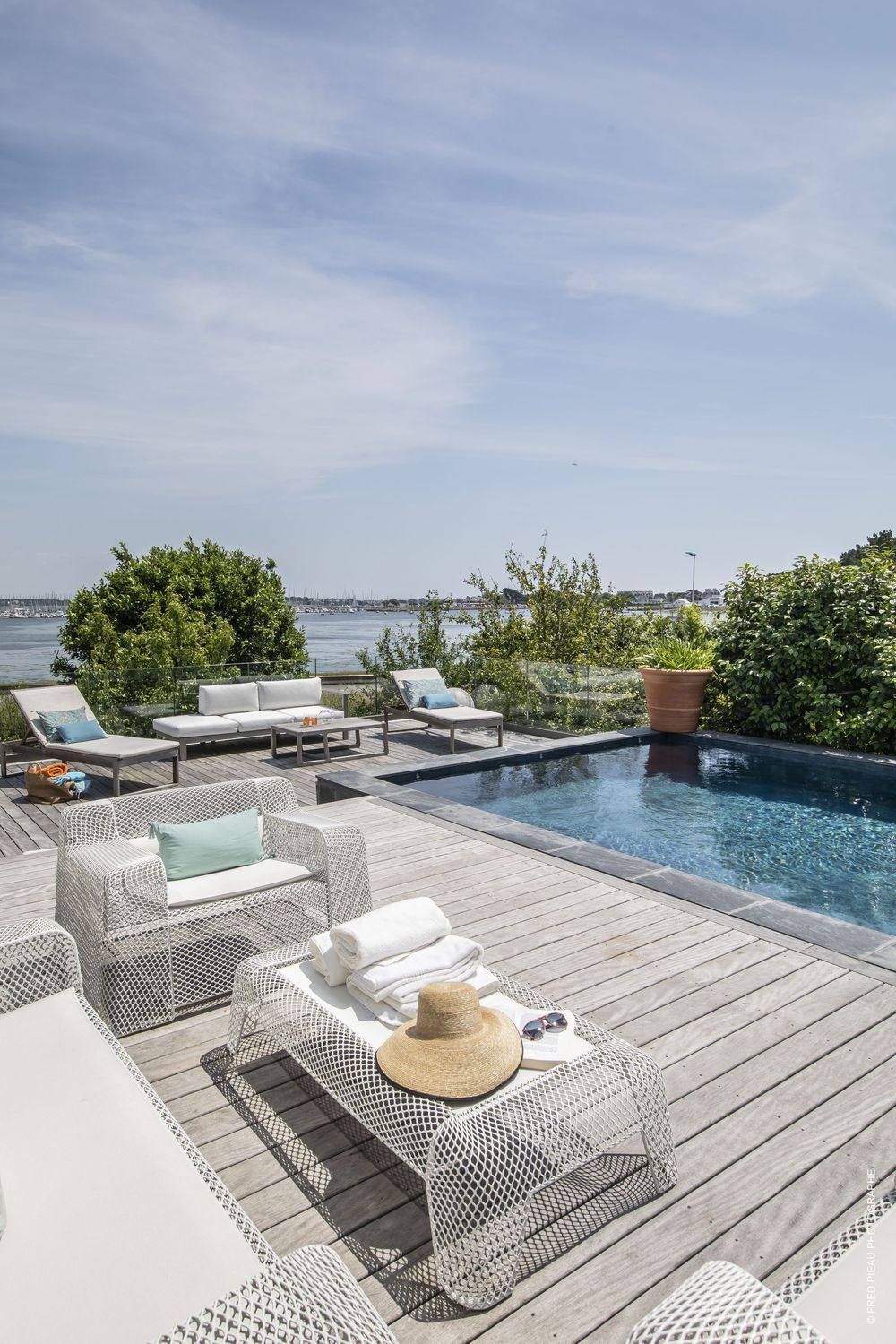 Photo piscine vue mer